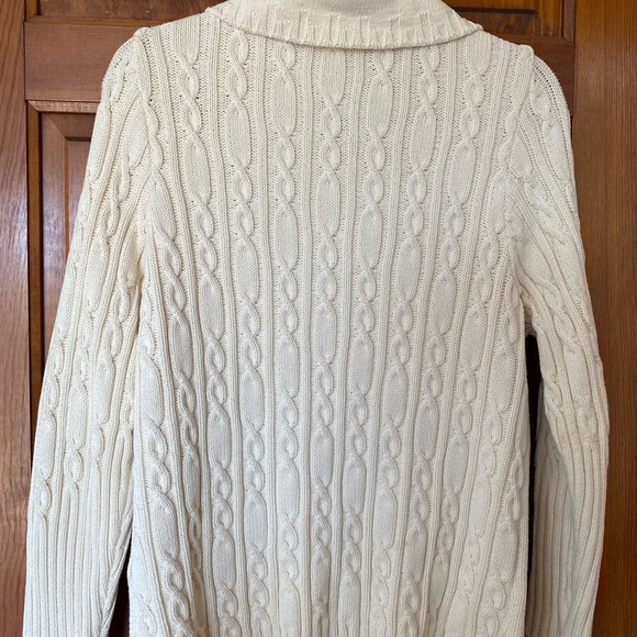 Blue Willis Cream Button up sweater - Picture 4 of 4